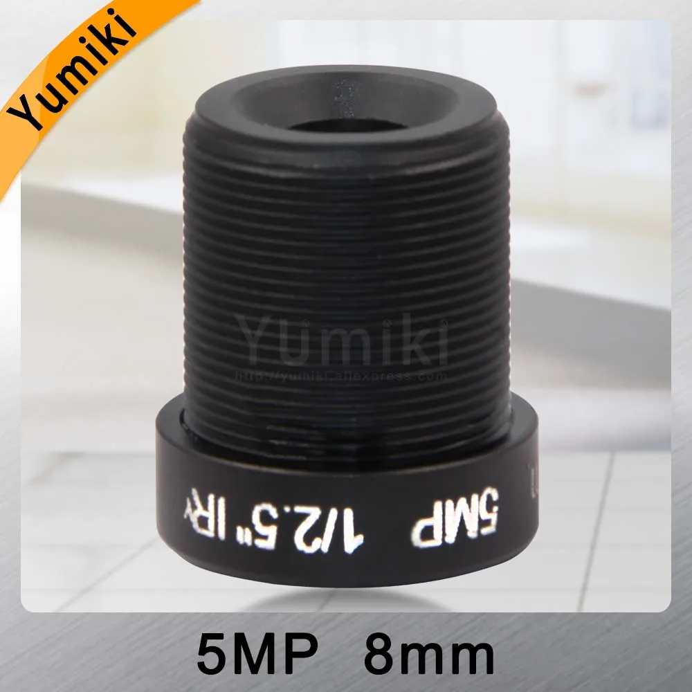 Yumiki 5 0 мегапикселей M12 MTV 8 мм 5MP HD CCTV объектив ИК камера безопасности с