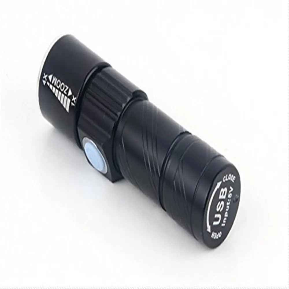Мини светодиодный фонарик перезаряжаемый от USB регулируемый фокус