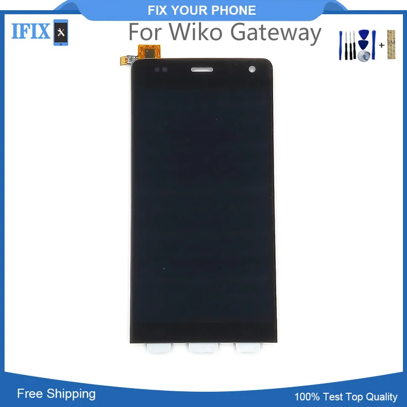 Полностью Протестировано для Wiko Gateway LCD дисплей 5 дюймов стекло с сенсорным