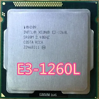 ЦП Xeon процессор E3 1260L E3-1260L 2 4 ГГц L3 8M четырехъядерный TDP 45 Вт ЦПУ для HP GEN8 e3-1260L -