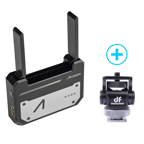 with ball head Accsoon CineEye беспроводной 5G 1080P мини HDMI устройство передачи видео передатчик для IOS iPhone для iPad Andriod телефон - Цвет: with ball head