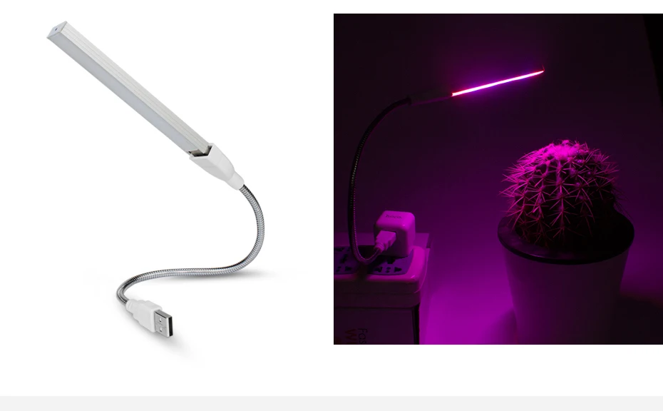 Светильник для выращивания растений, полный спектр, USB, 3 Вт, светодиодный светильник для выращивания, красный, синий, светодиодный светильник s для теплицы, гидропонное растение, ИК, УФ, для сада