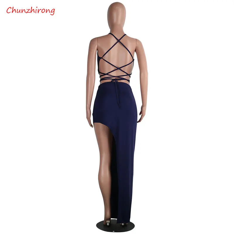 Новый 2017 Две Пьесы Оболочка Платья Повязки Лето Boho Длинные Спинки Спагетти