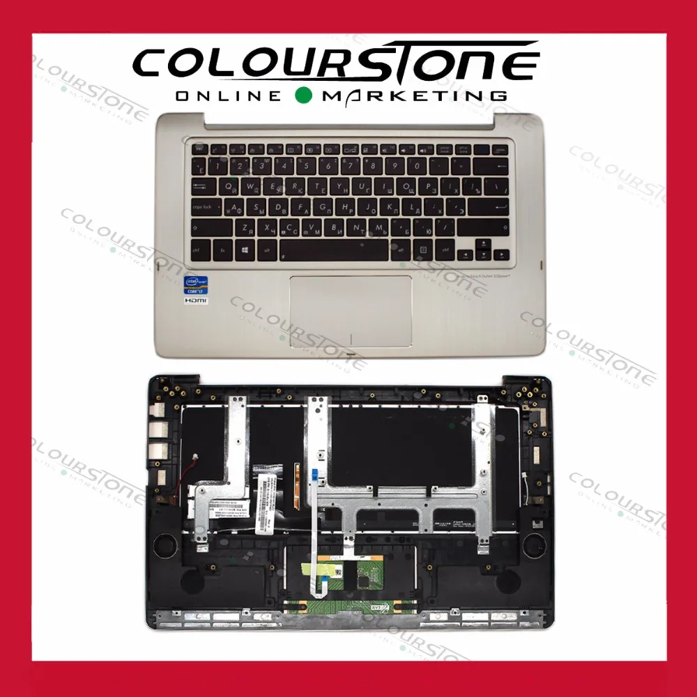 Русская клавиатура для ноутбука ASUS TX300CA, черная клавиатура для ноутбука ASUS TX300 RU с подсветкой, Topcase 0KNB0-3627RU00 9Z.N8JBU.00R