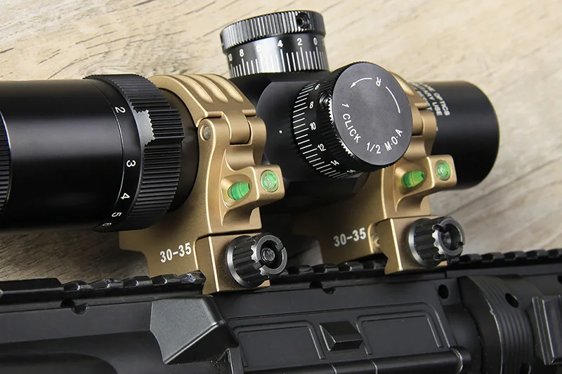 CANIS LATRANS Страйкбольное крепление QD быстро отсоединяемое кольцо диаметром 30-35 мм крепление для винтовки пузырьковый уровень для винтовки прицел OS24-0193