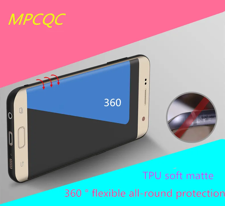 MPCQC классический ретро моды атмосферу для samsung Galaxy S7 край мягкий скраб телефон