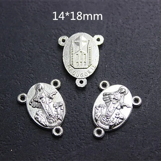 

wholesale 100pcs/lot 14*18mm metal catholic centerpiece for DIY religion rosary jewelry accessory,CP014