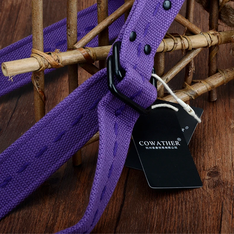COWATHER Горячая продажа Высокое качество холст унисекс блет девять цветов 2019 Мода