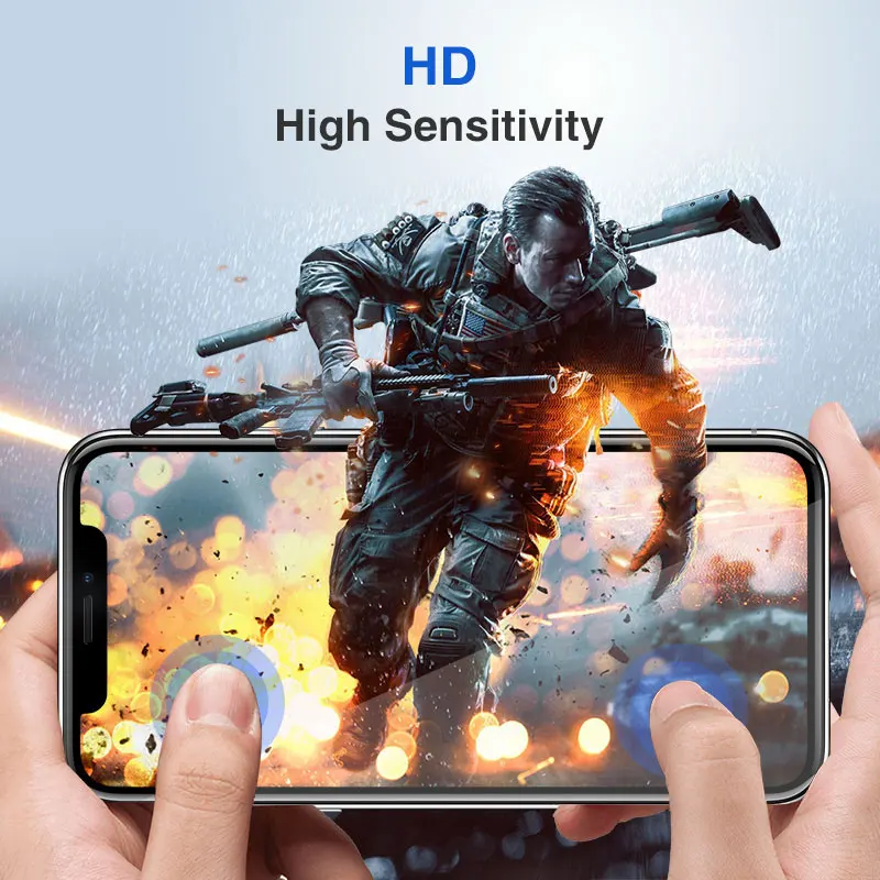 Никотд 5D полное покрытие закаленное стекло для iPhone X XS 7 6s Plus Max Защита экрана XR 8