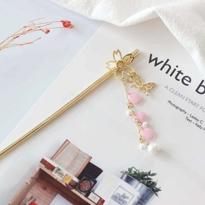 

anime card captor cardcaptor sakura bead girl hair clasp accessories hairpin hairclip costume