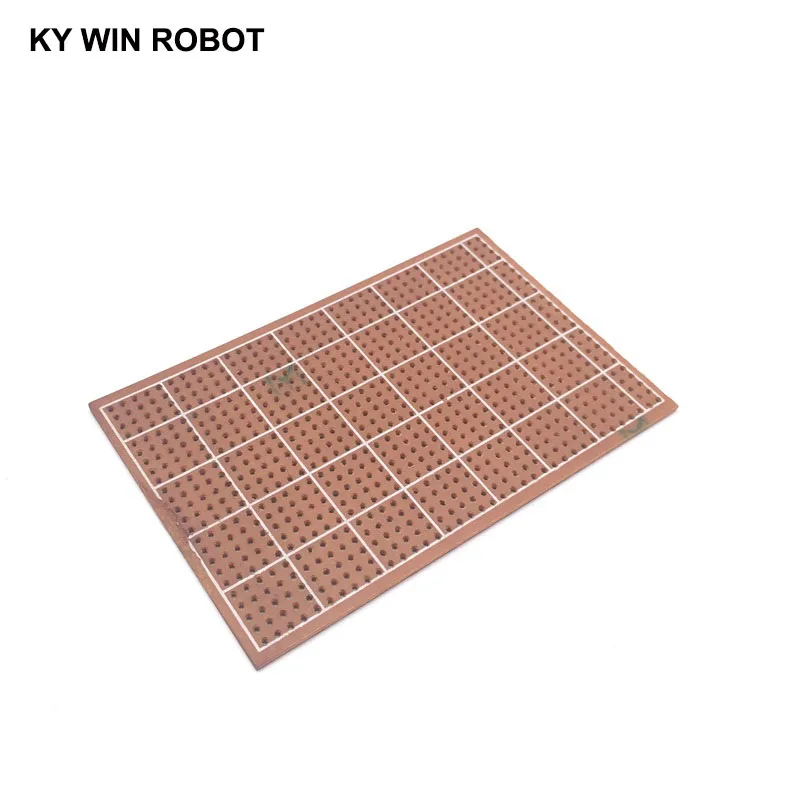 2 шт./лот DIY 6,4x9,5 6,4*9,5 см Прототип бумага PCB Универсальный Эксперимент Матрица печатная плата Однорядная непрерывное отверстие 64x95 мм