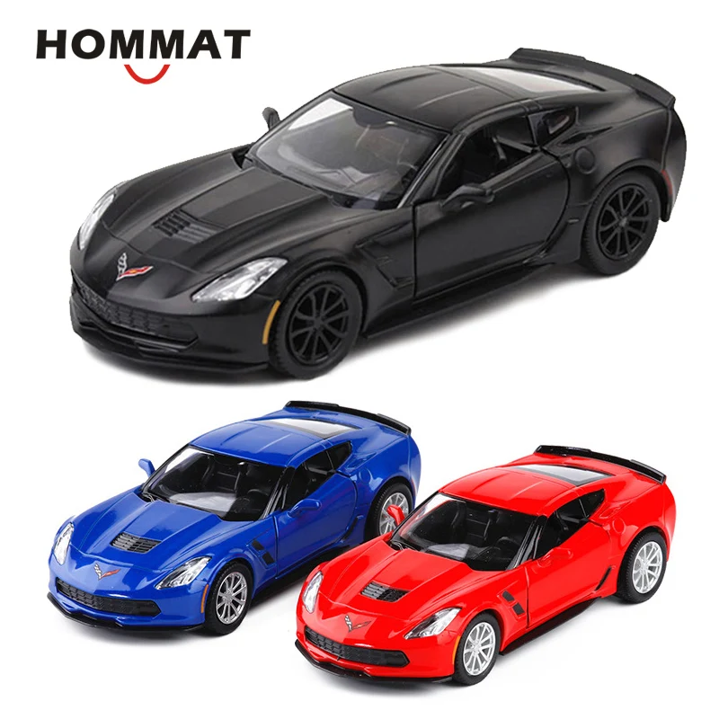 HOMMAT масштаб 1:36 Chevrolet Corvette C7 спортивная модель автомобиля из сплава Модель детские