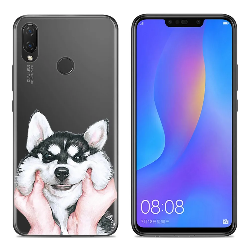 Цветной чехол JONSNOW для Huawei Nova 3 3i Мягкий силиконовый телефона с рисунком задняя
