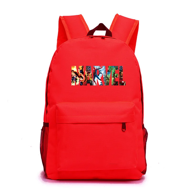 Style 15 Marvel Letter The Luminous Backpack School Bag Super Hero Student Kids Boys Girls School Bookbag Notebook Daily backpack Gift - Цвет: Style 15