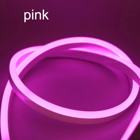 pink no remote 220 В, 240 в, гибкий светодиодный светильник с неоновой веревкой, RGB ленточный светильник, 1 м, 5 м, 10 м, 20 м, для помещений и улицы, для праздника, вечеринки, Валентина, Декор, белый, rgb - Испускаемый цвет: pink no remote