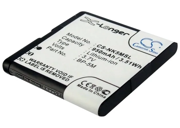 Cameron sino BP-5M аккумулятор для NOKIA 5610 5700 6110 Classic 6290 6500 SLIDE s 7379 7390 8600 Luna | Мобильные