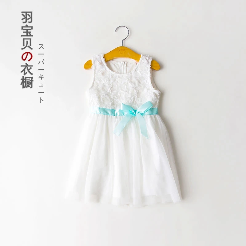 Baby Girls Dresses Sweet Lace Bowknot Dress Toddler Girl Floral Princess Party Frocks kids Casual Clothes For 3 4 6 8 9 Yrs | Детская