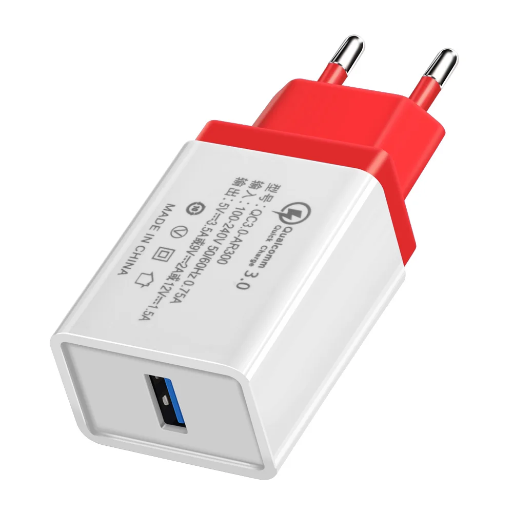 Зарядное устройство Quick Charge 3 0 USB EU дорожный настенный адаптер для быстрой зарядки