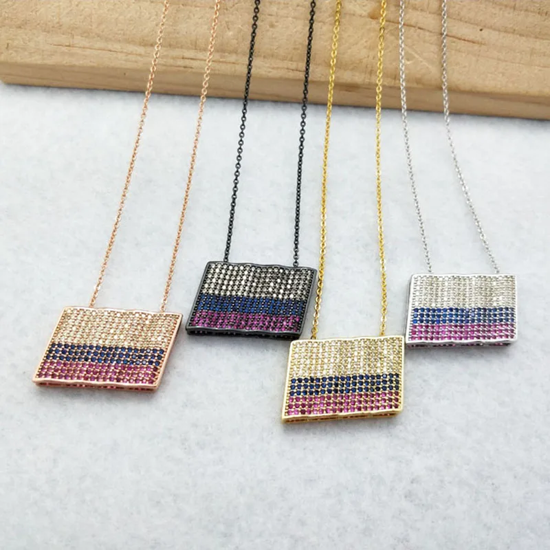 5 шт. микро паве Кристалл Кубический цирконий кулон ручной работы Очаровательная