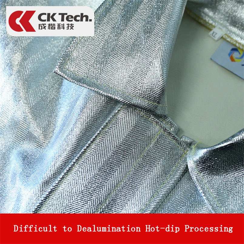 Фото CK Tech. Алюминий Фольга огонь охраняемых одежда с защитой от ожогов Термальность изоляционная одежда огнеупорные 1000 градусов теплоизоляция №5