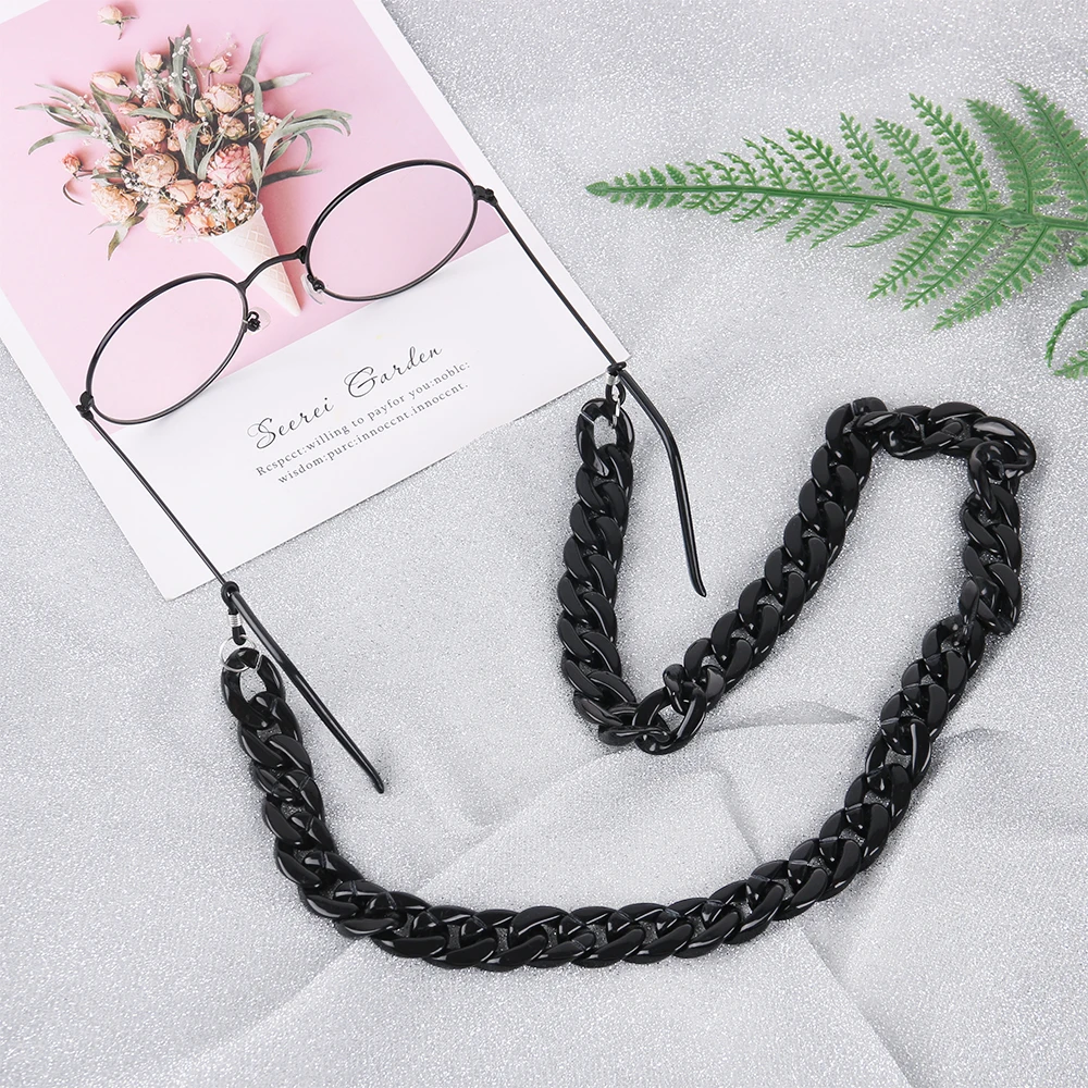 1 шт Новинка 70 см модные акриловые очки для чтения с завязками на шее цепочка