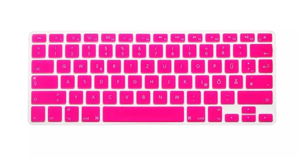 Американская раскладка немецких букв, защита клавиатуры для Macbook Air Pro retina 1" 15" 1", чехлы для ноутбуков Mac book 13 15 QWERTZ