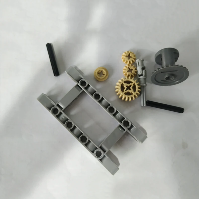 Технические детали кирпича MOC 10 шт./компл. набор дифференциалов в рамке деталей