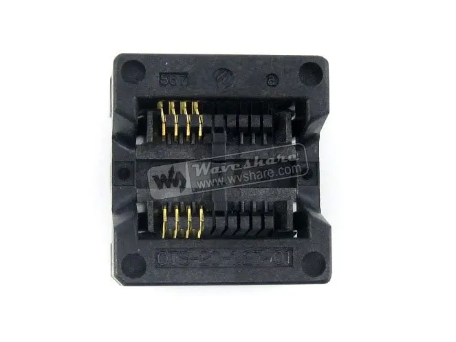 Программатор Waveshare OTS-8(20)-1,27-01 Enplas IC, тестовый разъем, адаптер 5,4 мм, ширина 1,27 мм, шаг для корпуса SOP8 SO8 SOIC8