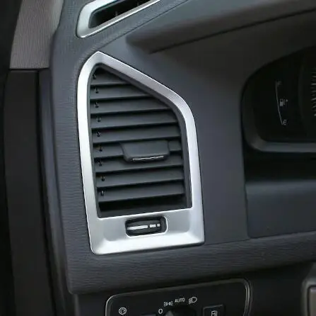 Автомобильный Стайлинг 4 шт. подходит для Volvo XC60 2009- из нержавеющей стали, аксессуары для интерьера, выход авто кондиционера, накладка