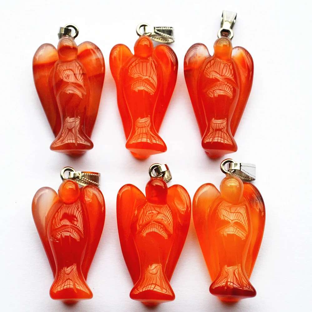 Модные подвески с натуральным красным агатом и ониксом для ожерелья ювелирные