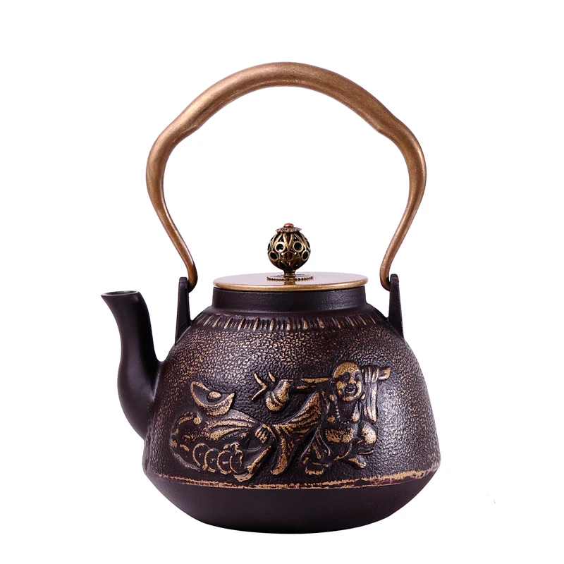 

Japanese iron pot large capacity home set tea Japan southern pig old iron 1.0 L