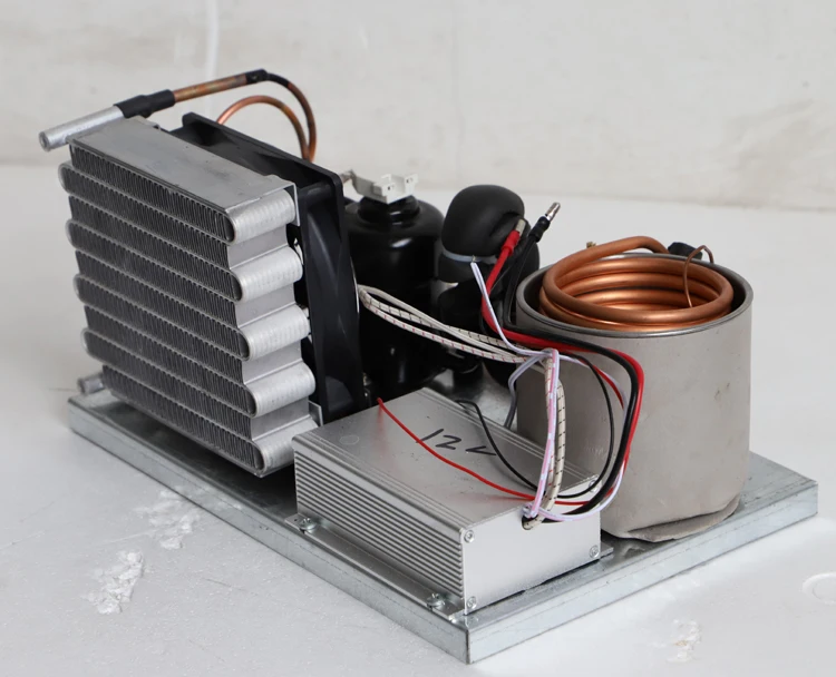 PURSWAVE ST19W DC мини-холодильное оборудование системы 12V24V48V крошечные компрессоры водяного охлаждения с конденсатором испарителя термостата