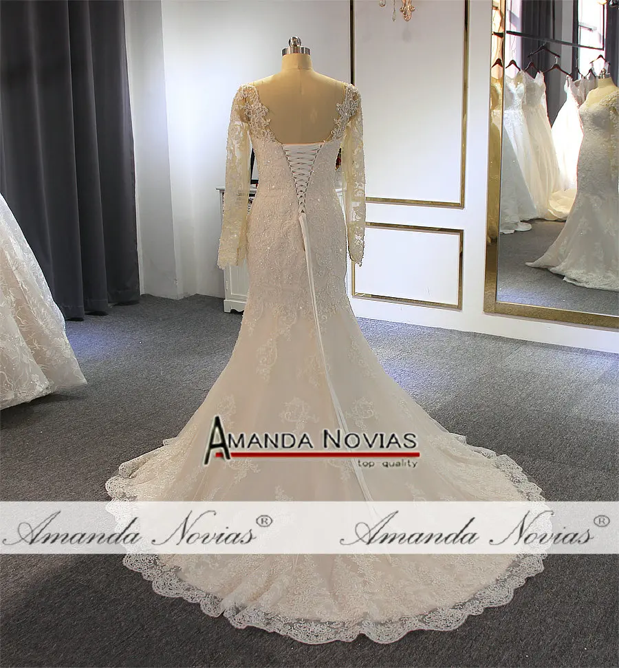 Robe De Soiree простое свадебное платье русалки с длинными рукавами 2022|Свадебные
