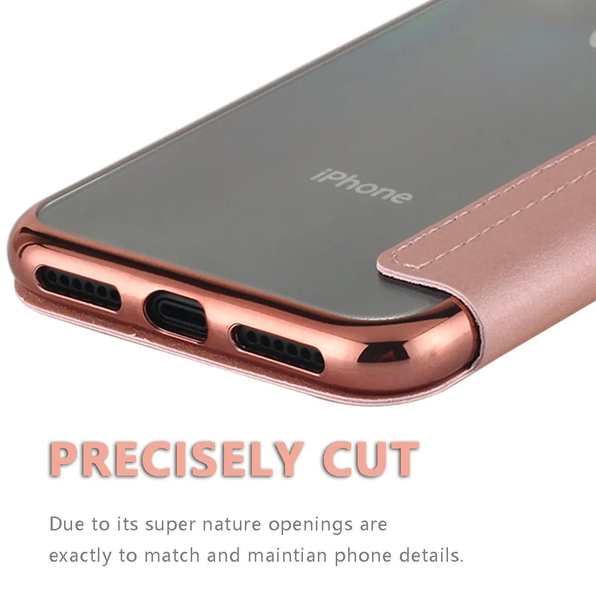 Для iPhone X Case тонкий из искусственной кожи чехол-книжка футляр со слотом для карты