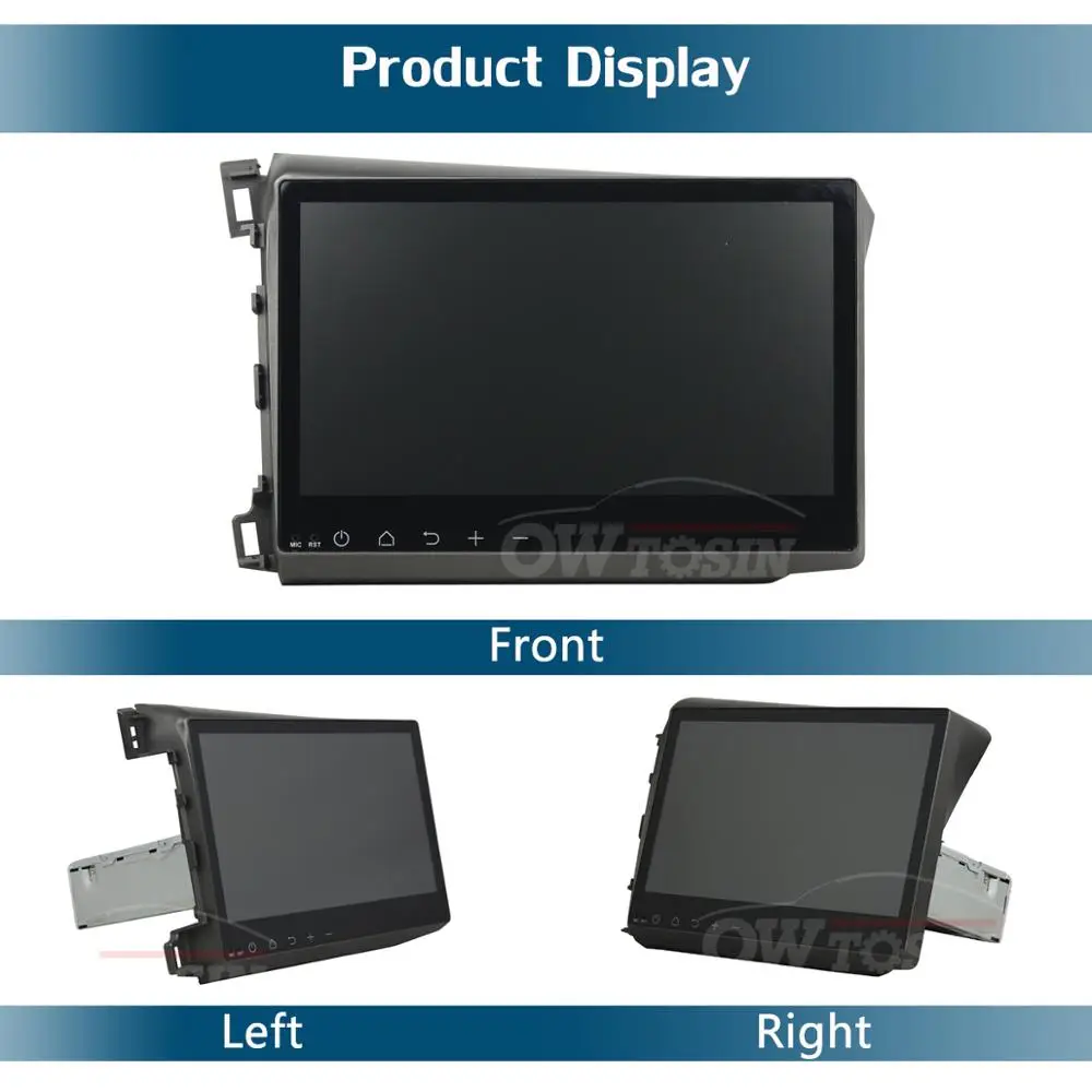 10," ips 8 Core 4G+ 64G Android 9,0 Автомобильный мультимедийный dvd-плеер gps радио для Honda Civic 2011 2012 2013 DSP CarPlay