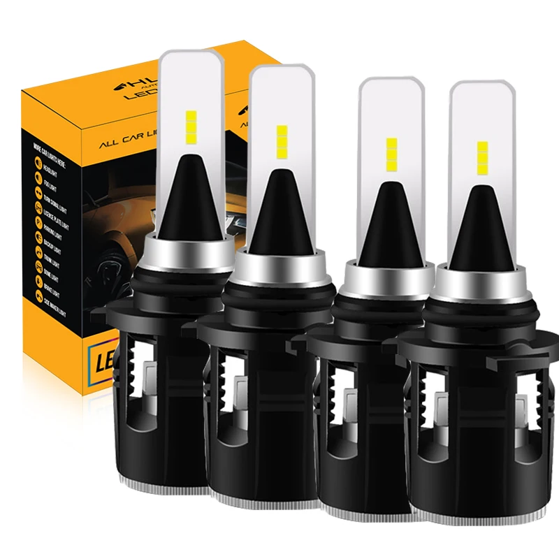 Автомобильные светодиодные фары hlxg H7 9005 HB3 9006 HB4 Led H4 автомобильные лампы 6000K CSP Чип
