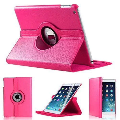 Rose 9,7 чехол для планшета для iPad Air 1 Air1 360 чехол Флип Смарт Магнитная вращающаяся стойка A1474 A1475 чехол для iPad Air крышка 360 стоят - Цвет: Rose