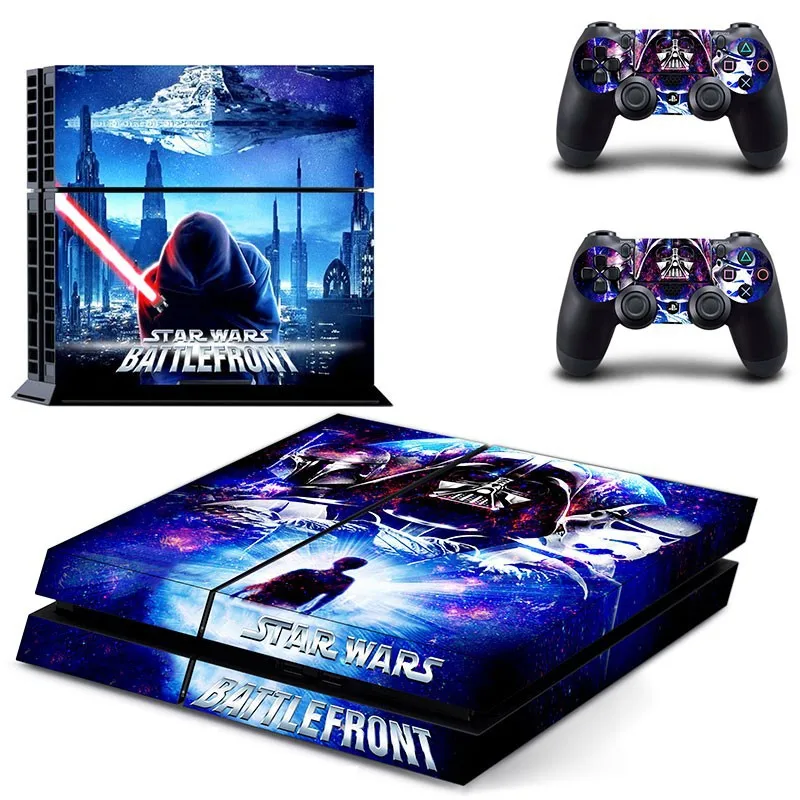 Звездные войны BATTLEFRONT PS4 кожи стикер для Sony PlayStation 4 + 2 контроллера Скины|stickers