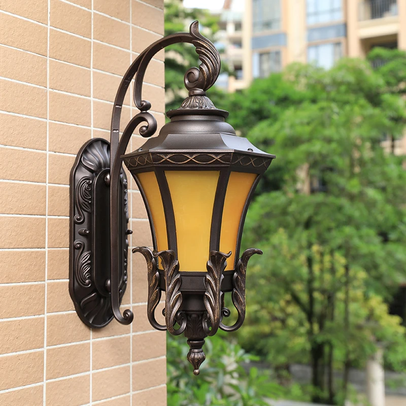 Уличная настенная лампа MLZAOSN в скандинавском стиле железный водонепроницаемый