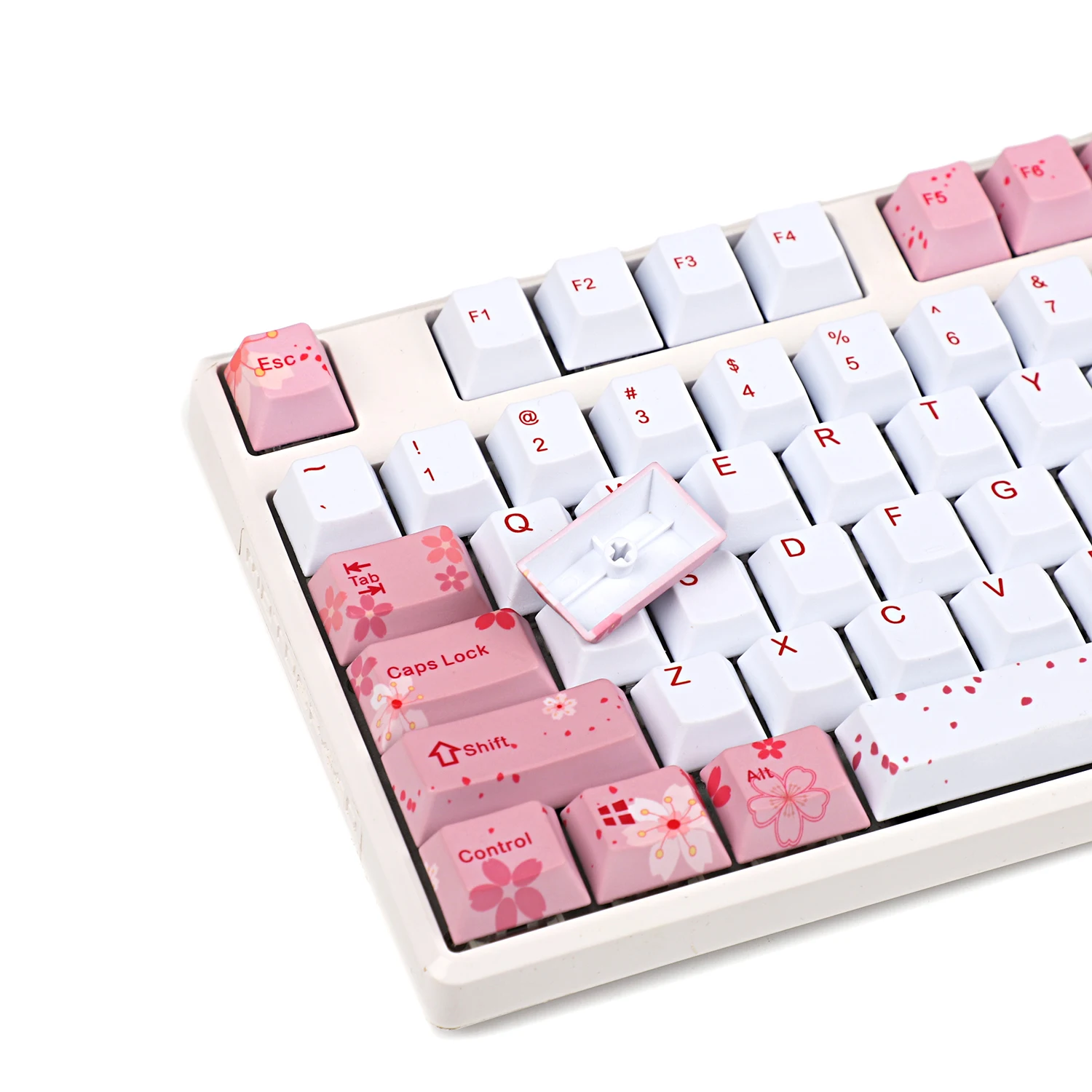 YMDK Вишневый профиль ANSI 108 пять Сторон краситель Sub PBT Keyset Keycap для 61 87 104 стандарт Cherry MX переключатели механическая клавиатура