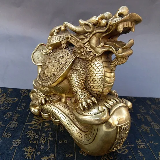 YM 309 The store selling hot metal crafts copper Ruyi Lucky Dragon turtle town house defends home auspicious ornAM | Дом и сад
