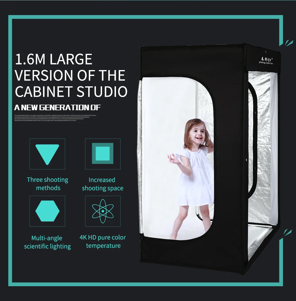160 см x 120 см x 80 см портативный для съемок в фотостудии софтбокс белый светильник фото светильник в форме палатки для студийной фотосъемки в наборе
