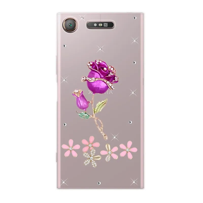 Чехол со стразами и павлином для sony Xperia XA1 Ultra XA2 PLUS XA C5 C6 XZ1 XZ2 Premium Compact XZ3 DIY Bling hard cover