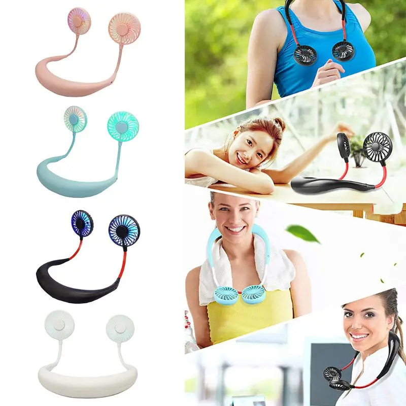 2019 Новый мини портативный светодиодный USB вентилятор перезаряжаемый складной