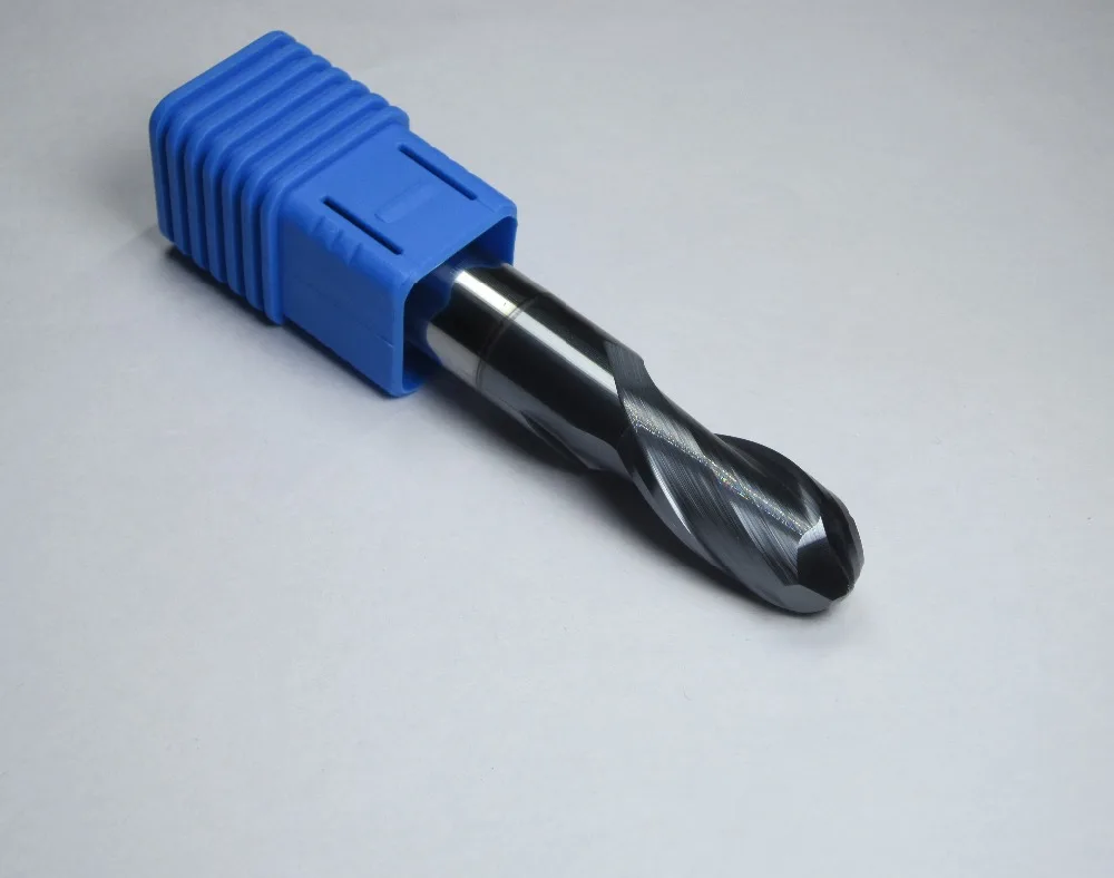 

5PCS radius 4MM 5MM 6mm 7mm 8MM diameter 8MM 10MM 12mm 14mm 16mm HRC45 Carbide Ball Nose End Mills CNC milling cutter for steel
