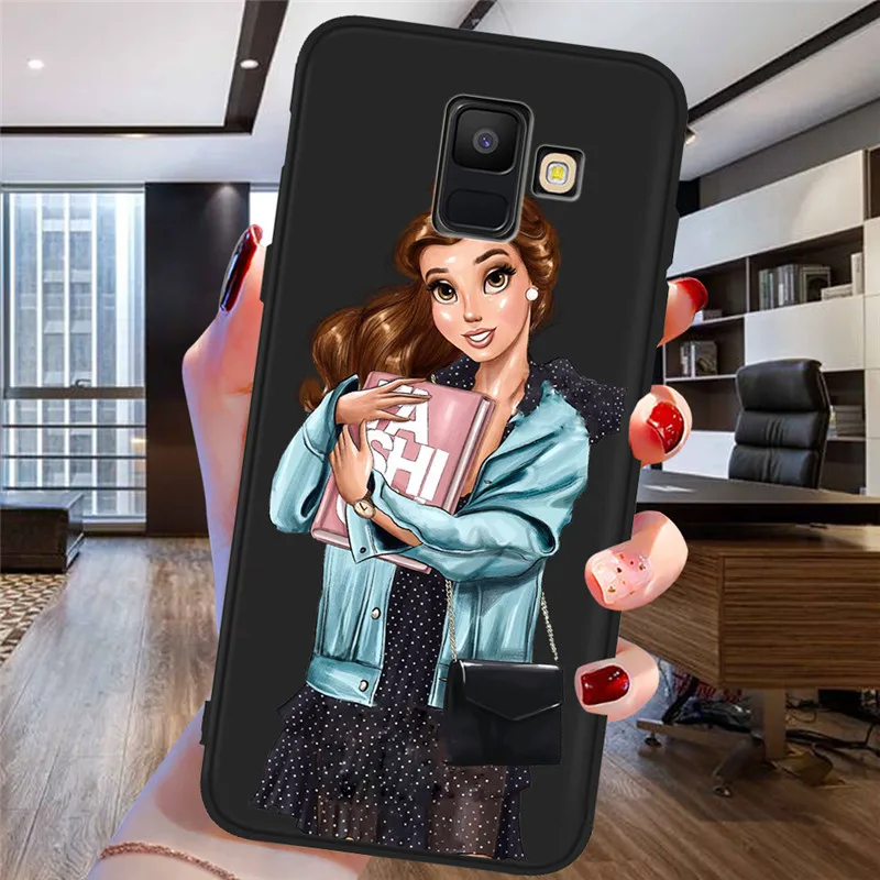 H1744 Платье принцессы для девочек для samsung Galaxy A9 A8 A7 A6 A5 A3 J3 J4 J5 J6 J8 плюс M30 A40S телефон чехол Etui принципиально Капа - Цвет: H1744