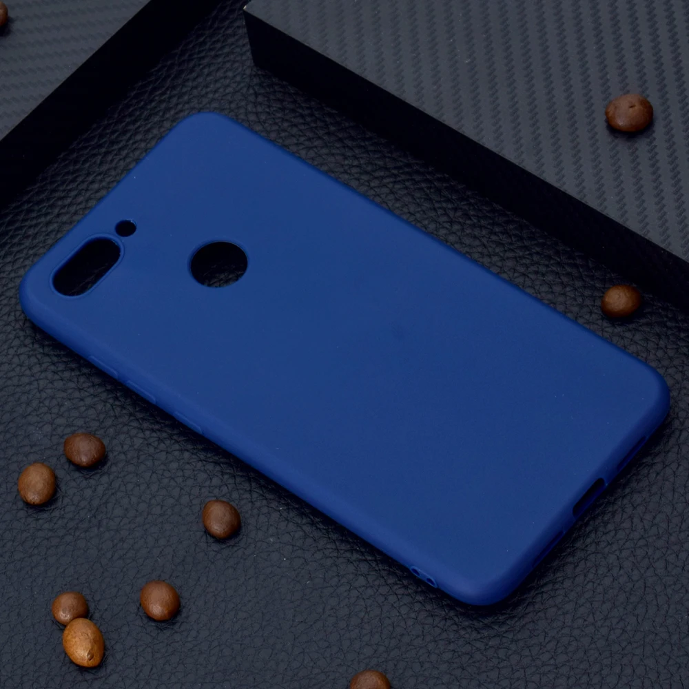 Sunjolly Solid Color Case for Xiaomi Mi8 Lite Soft TPU Silicon Pink Thin Phone Cases Cover coque fundas Mi 8 | Мобильные телефоны и