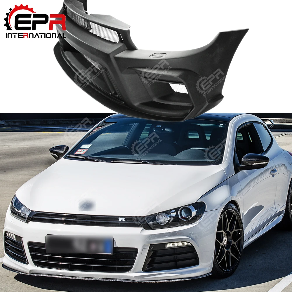 Для Scirocco R AS Стиль FRP стекловолокно передний бампер для автомобильного стайлинга авто наборы кузова для Scirocco R AS стиль
