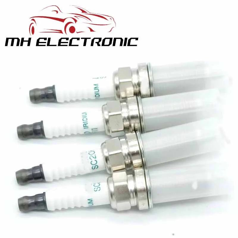 MH ELECTRONIC 4 шт./лот Свеча зажигания SC20HR11 90919 01253 для Toyota IQ YARIS VITZ PASSO XD PORTE COROLLA MATRIX WISH AURIS