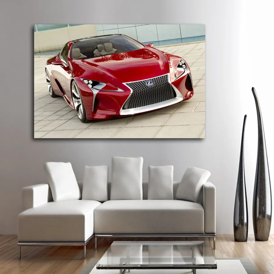 Lexus LF LC Sport Coupe Concept Supercar настенные художественные плакаты на холсте картины для